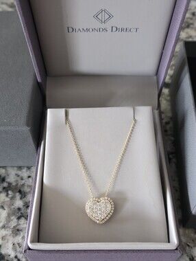 Diamond Heart Pendant Necklace